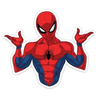 🤷‍♂️ 2aca4a69 Spider-Man Người Nhện, Marvel, siêu anh hùng, nhân vật, truyện tranh, anh hùng telegram sticker