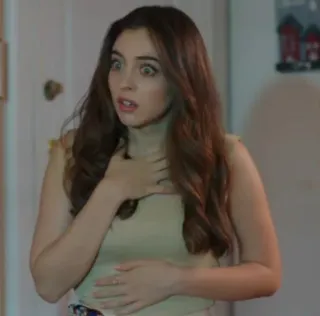 🤎 14ebc303 woman, scared, expression, shocked, female, worried telegram sticker