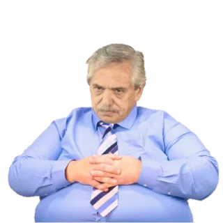 🤨 4d9d90a7 politician, Alberto Fernandez, president, Argentina telegram sticker