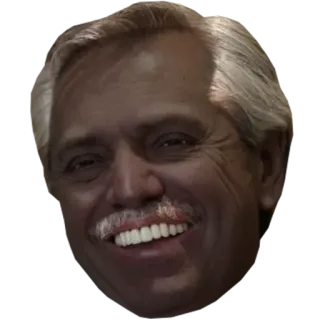 😬 804213e1 Alberto Fernandez politician, president, Argentina, smiling telegram sticker