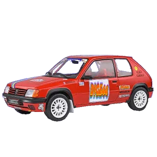 🚛 69808c43 rajd, samochód, peugeot, czerwony, wyścigi, motorsport telegram sticker