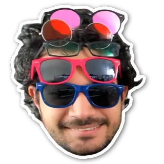 😎 8532c167 ผู้ชาย, แว่นกันแดด, ภาพเหมือน, แว่นตา, เซลฟี่, ใบหน้า, ภาพถ่ายบุคคล telegram sticker