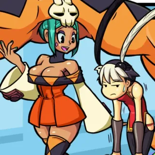 🏆 69508226 Skullgirls skullgirls, personage, videogame, anime, illustratie, spel, kunst whatsapp sticker