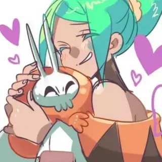 🏆 eb59ec57 Anime, Cartoon, Personage, Knuffel, Schattig, Illustratie, Digitale kunst whatsapp sticker