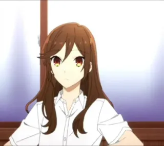 😾 62cee69f anime, cewek, rambut coklat, karakter telegram sticker