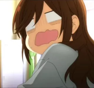 😾 d295a872 anime, cewek, terkejut, kaget, ekspresi telegram sticker