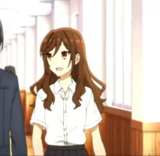 😾 d2d8b96a Anime, Gadis, Seragam, Sekolah, Horimiya telegram sticker