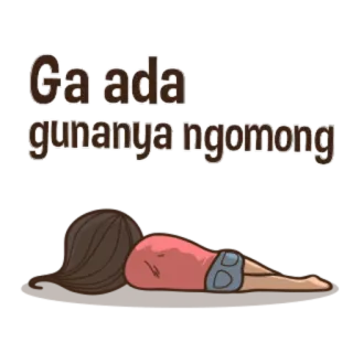 😔 bb2d1734 Ga ada gunanya ngomong frustración, acostado, triste, decepcionado telegram sticker