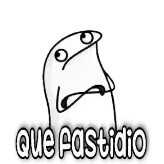 😶 2b588a76 que fastidio geïrriteerd, gefrustreerd, spook, cartoon telegram sticker