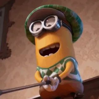 🍌 6c7126aa Minion Despicable Me Minion, Golf, Cartoon, Lustig, Filmfigur telegram sticker