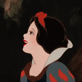 ☁️ 1ed1f179 Snow White Putri Salju, Disney, karakter kartun, putri whatsapp sticker