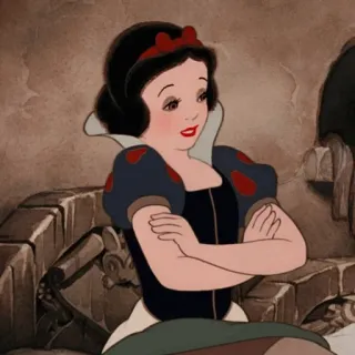 ☁️ 4ba1fcec Snow White Snow White and the Seven Dwarfs Putri Salju, Putri, Disney, Kartun, Dongeng whatsapp sticker