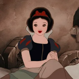 ☁️ 5186ec0b Snow White Snow White and the Seven Dwarfs kartun, Disney, putri, animasi, putri salju whatsapp sticker