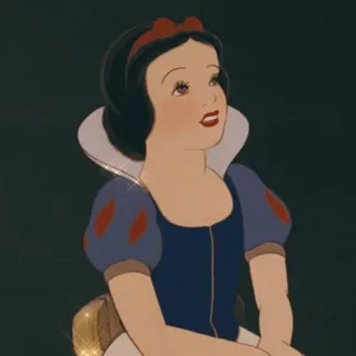 ☁️ 7116bf84 Snow White Snow White and the Seven Dwarfs disney, kartun, putri, animasi, dongeng whatsapp sticker