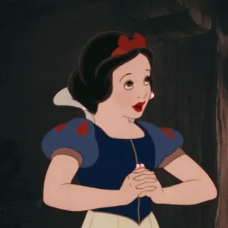 ☁️ d14e1415 Snow White Disney, putri, Putri Salju, kartun, dongeng whatsapp sticker