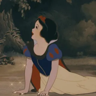 ☁️ ea8fd4c4 Snow White Putri Salju, Disney, putri, kartun, animasi whatsapp sticker