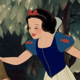 ☁️ fbff1612 Snow White Snow White and the Seven Dwarfs Putri Salju, Disney, Putri, Kartun, Animasi, Dongeng, Klasik whatsapp sticker