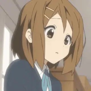 😭 229a6bf8 Yui Hirasawa K-On! anime, girl, cartoon, cute, yui hirasawa, k-on whatsapp sticker