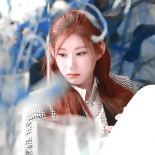 💠 39e6242c 女人, 人物, 肖像, 女性, 红发, 韩流 telegram sticker