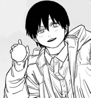 Chainsaw man from @FuDeadlyMusic telegram stickers