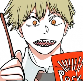 😃 2d42b2d7 Pocky Anime, Manga, Pocky, Przekąska whatsapp sticker