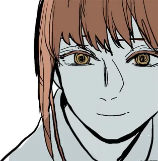 🙂 a8cc7314 Makima Chainsaw Man Anime, Manga, Chainsaw Man, Makima, Postać, Dziewczyna whatsapp sticker