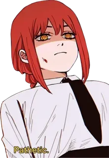 🤨 1041500a Makima Chainsaw Man Pathetic. Anime, Manga, Makima, Chainsaw Man, pathétique, suffisant telegram sticker