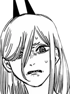 🤨 7073e8f9 Power Chainsaw Man Anime, Manga, Pouvoir, Chainsaw Man, Personnage, Expression telegram sticker