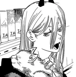 🐚 0cc5030f Power Chainsaw Man chainsaw man, power, anime, manga, teufel, charakter whatsapp sticker