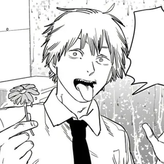 🐚 74c89d66 Denji Chainsaw Man Anime, Manga, Charakter, Fanart whatsapp sticker