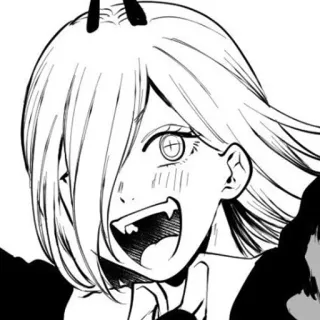 🐚 909859f9 Power Chainsaw Man Anime, Manga, Power, Chainsaw Man, Teufel, Blutdämon whatsapp sticker