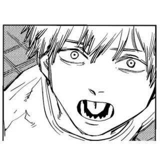 😨 1d97f8a3 Denji Chainsaw Man 动漫, 漫画, 电锯人, 电次, 生气 telegram sticker