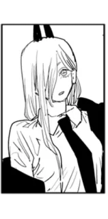 😒 dc1c881b Power Chainsaw Man 动漫, 漫画, 力量, 电锯人 telegram sticker