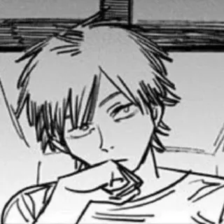 ⛓ 511ce58c Denji Chainsaw Man Anime, Manga, Chainsaw Man, Denji, Personnage, Portrait telegram sticker