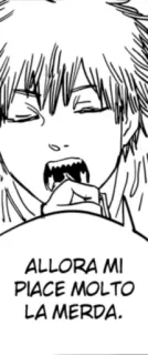 💩 7ce1aac1 ALLORA MI PIACE MOLTO LA MERDA. Manga, Anime, Italiano, Offensivo telegram sticker