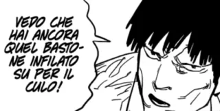 😡 ecc9f35e VEDO CHE HAI ANCORA QUEL BASTONE INFILATO SU PER IL CULO! Manga, Fumetti, Offensivo, Slang telegram sticker