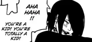 🤍 0710d88f AHA HAHA !!
YOU'RE A KID! YOU'RE TOTALLY A KID! Anime, Manga, BD, Enfant, Rire whatsapp sticker