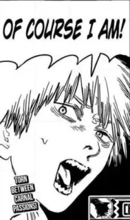 🤍 4ab20114 OF COURSE I AM!
TORN BETWEEN CARNAL PASSIONS! Manga, Anime, BD, Expression, Passion, Noir et blanc whatsapp sticker