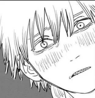 🤍 8227ab4a Animé, Manga, Expression, Inquiet, Dessin, Personnage whatsapp sticker