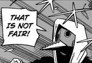 🤍 d1025940 THAT IS NOT FAIR! Anime, Manga, Citation, Injuste, Dessin animé, Texte, Bulle whatsapp sticker