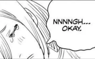 🤍 d9fb936f NNNNGH... OKAY. pleurs, triste, Manga, Anime, émotionnel whatsapp sticker