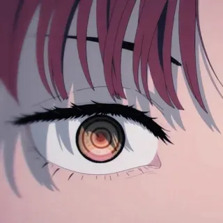 ☄ 984328b9 Makima Chainsaw Man Аниме, Макима, Человек-бензопила, Глаз telegram sticker