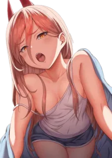 ☄ bc37f7b4 Power Chainsaw Man Аниме, Манга, Сила, Человек-бензопила telegram sticker