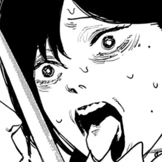 🔪 78779fb7 Manga, Anime, Personaje, Ilustración, Blanco y Negro telegram sticker