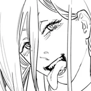 😏 e5f8e599 Power Chainsaw Man Anime, Manga, Chainsaw Man, Power, Demonio telegram sticker