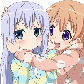 😒 85349c1f anime, lindo, chica, amistad telegram sticker