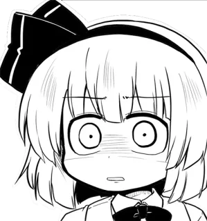 😱 8713f1c4 Anime, Manga, Mädchen, Cartoon, Überrascht telegram sticker