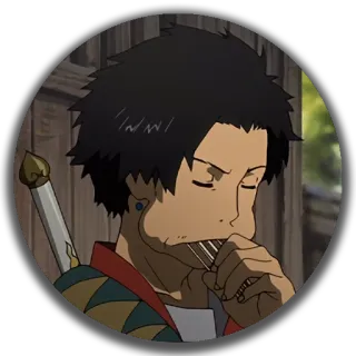 🍢 677bc954 Mugen Samurai Champloo อนิเมะ, ซามูไร, มูเก็น, ซามูไรแชมพลู, ดาบ telegram sticker