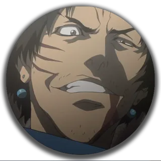 😁 b62f548b อนิเมะ, ตัวละคร, ภาพเหมือน, ใบหน้า, ผู้ชาย, ผู้ชาย telegram sticker