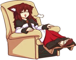 ☺️ 5191a23b anime, relaxamento, desenho animado telegram sticker